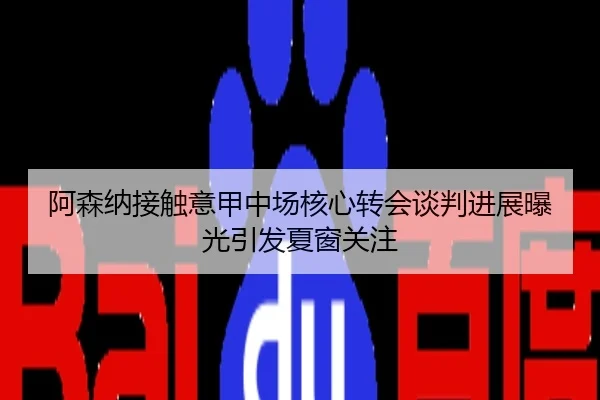 阿森纳接触意甲中场核心转会谈判进展曝光引发夏窗关注